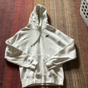 White Nike Sweatshirt Hoodie X Small